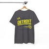 White Smoke Detroit Motor City Graphic Tee - Retro 'MI. Since 1837' Orange T-Shirt