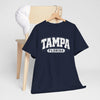 Dark Slate Gray Tampa Florida Vintage  Varsity Tee — Retro City  T-Shirt