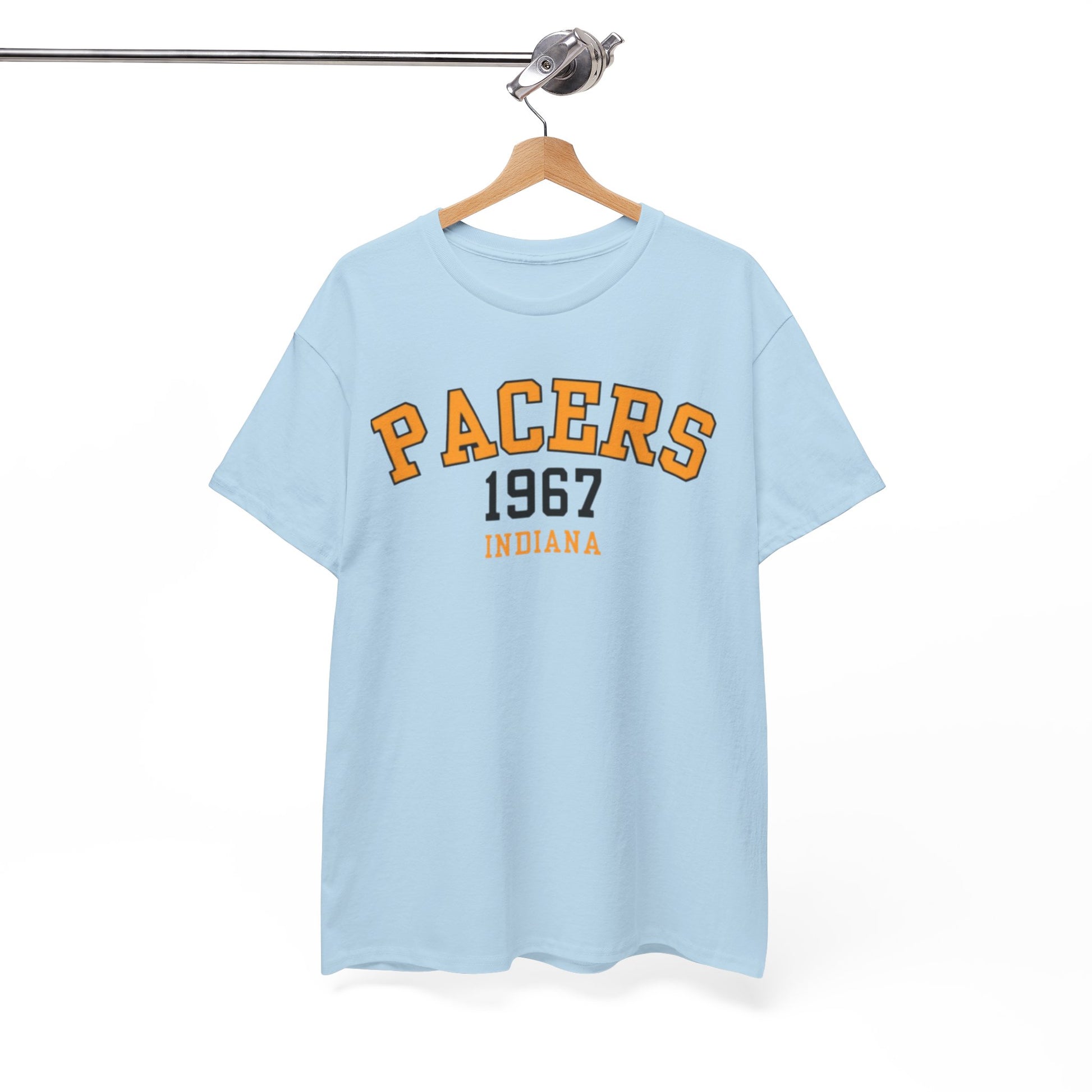 White Smoke Pacers 1967 Indiana T-Shirt — Vintage Basketball Tee
