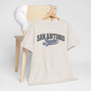Light Gray San Antonio Texas Retro Script T-Shirt — Vintage City Tee