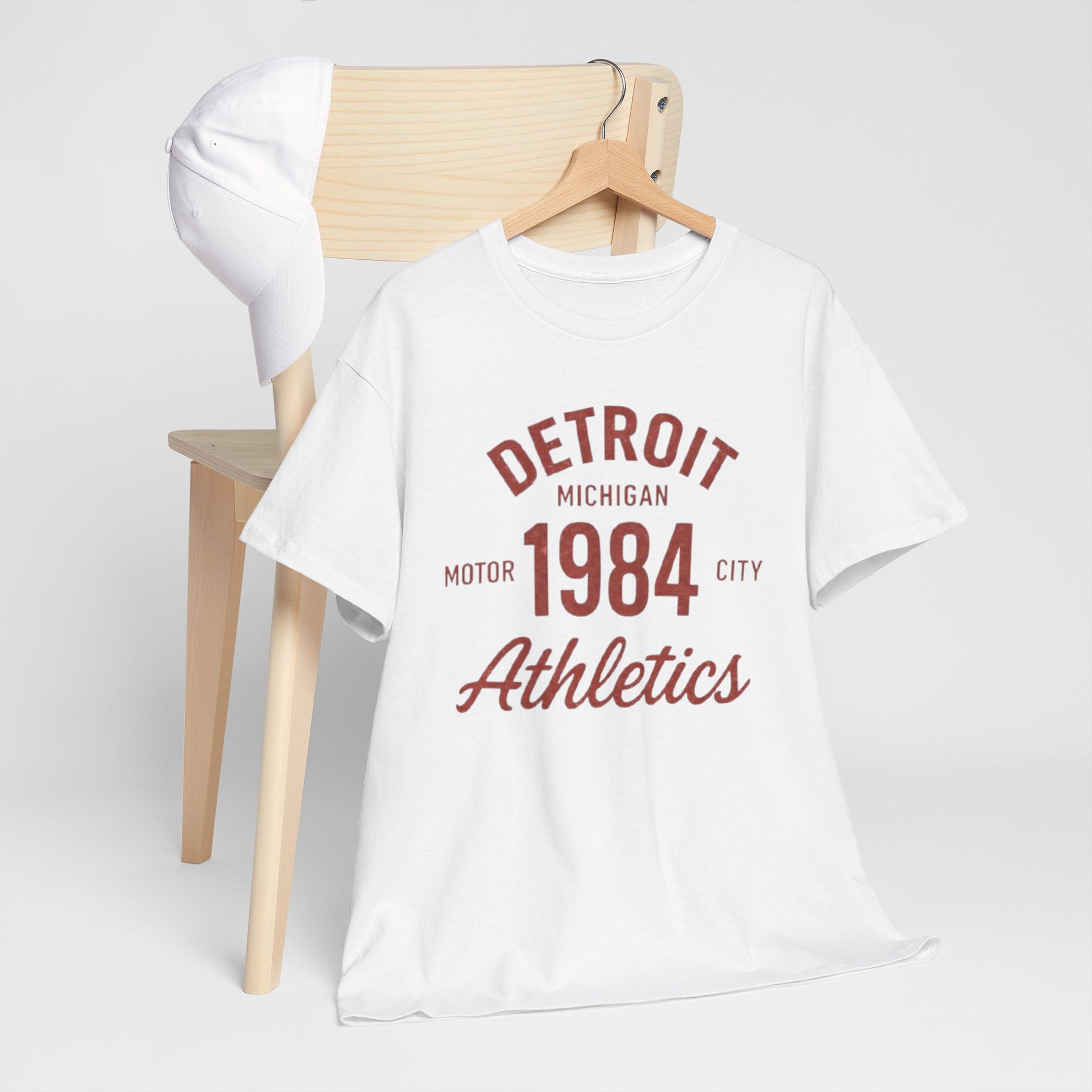 Lavender Detroit 1984 Athletics T‑Shirt vintage athletic  retro sports tee casual streetwear  Michigan tee  college style