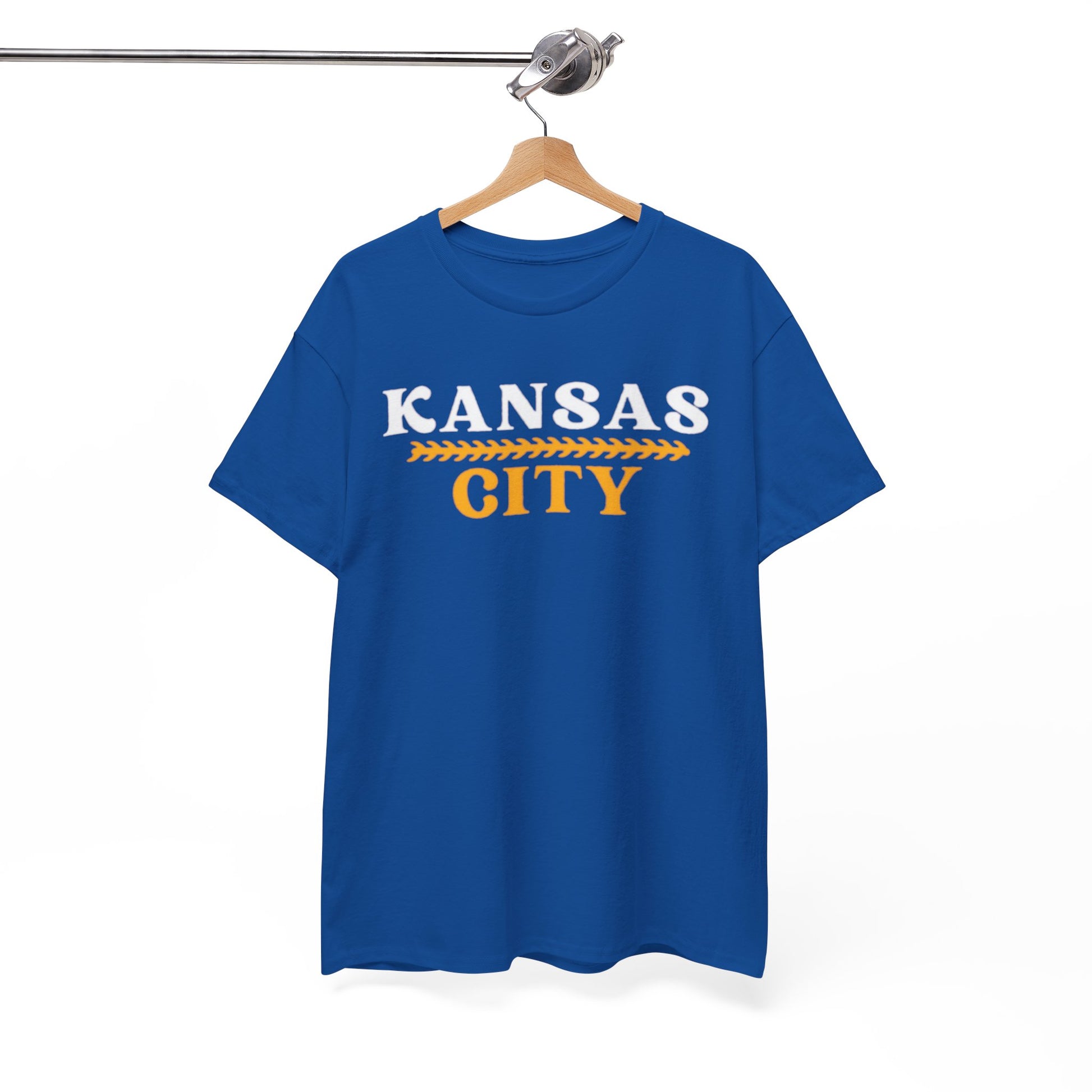 White Smoke Kansas City Tee — Vintage Collegiate Orange T-Shirt