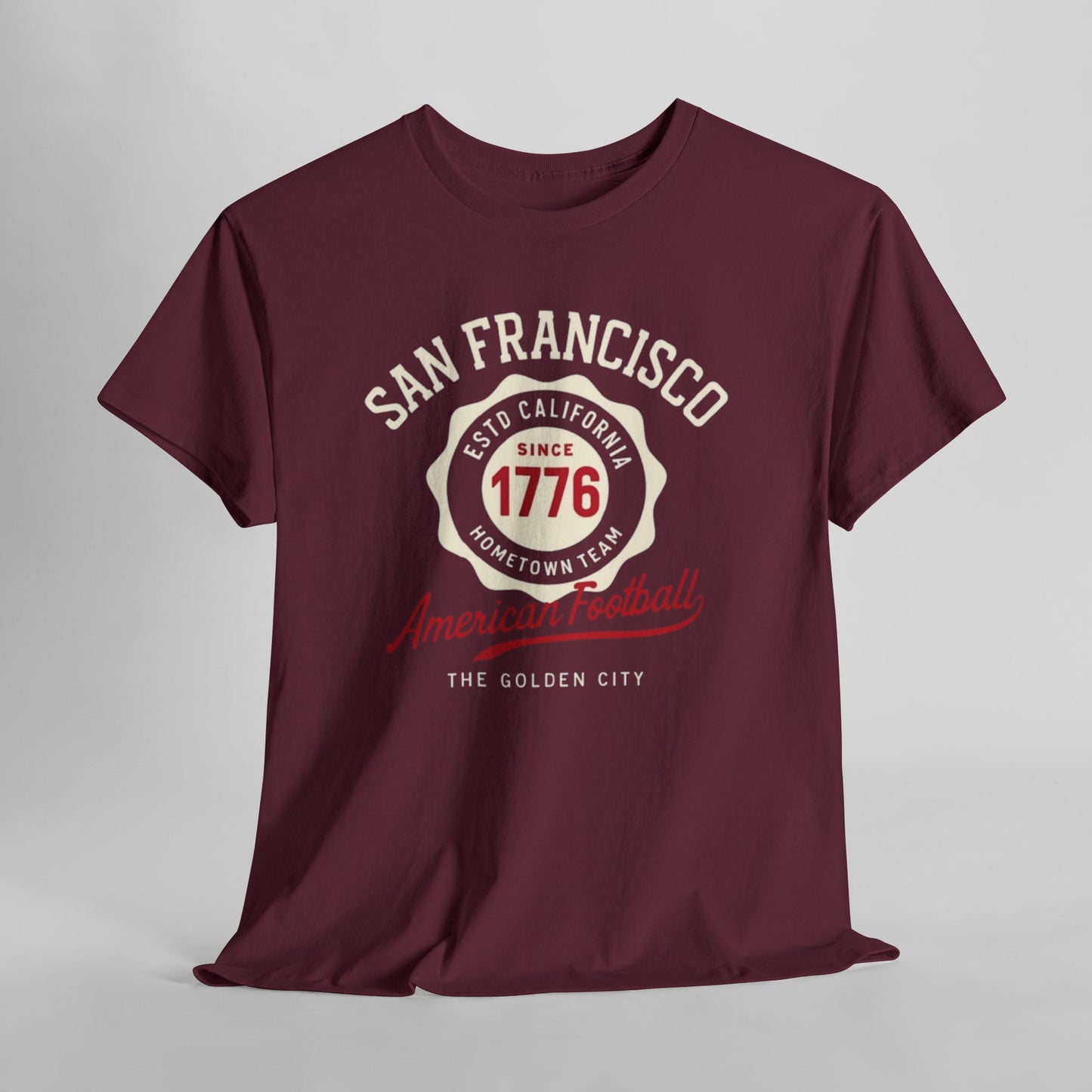 San Francisco American Football Heritage T-Shirt – Golden City Hometown Style Tee
