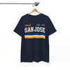 San Jose Retro Stripes Tee — "San Jose" California Est. 1777 Graphic T-Shirt
