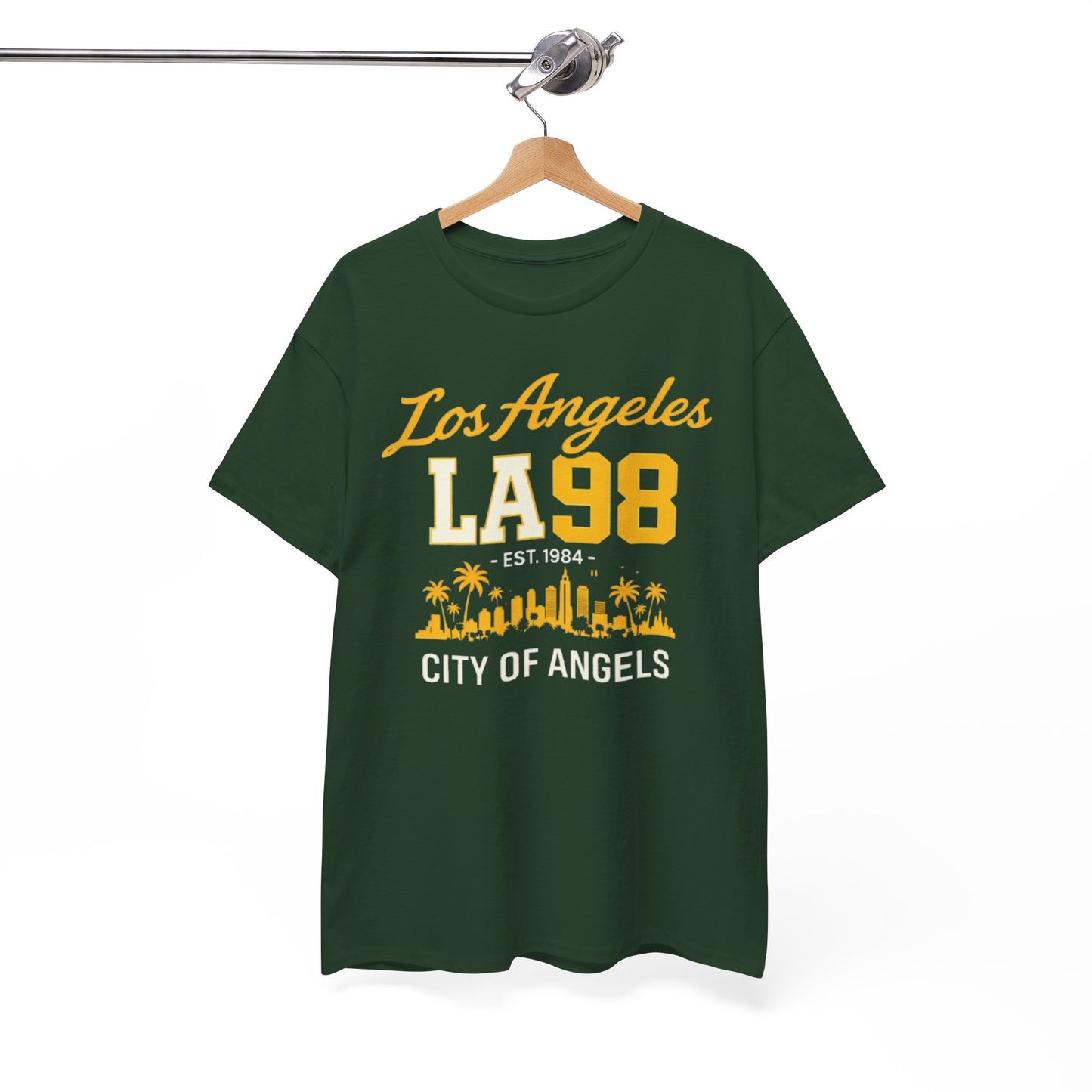 White Smoke Los Angeles LA 98 T-Shirt – City of Angels Skyline Tee