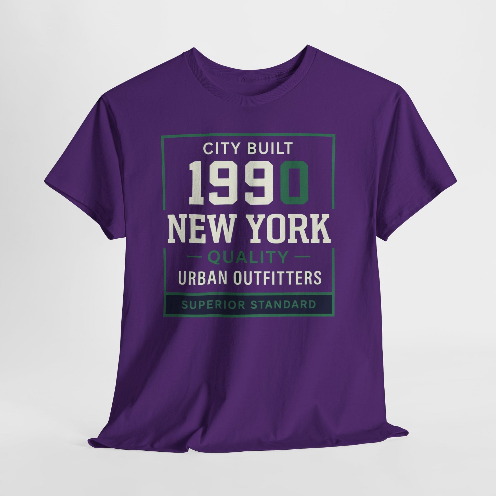 Lavender 1990 New York Tee — Vintage City Built Graphic T‑Shirt