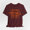 Lavender Chicago Football 1920 Soldier Field Shirt – Vintage Navy Orange Game Day T Shirt