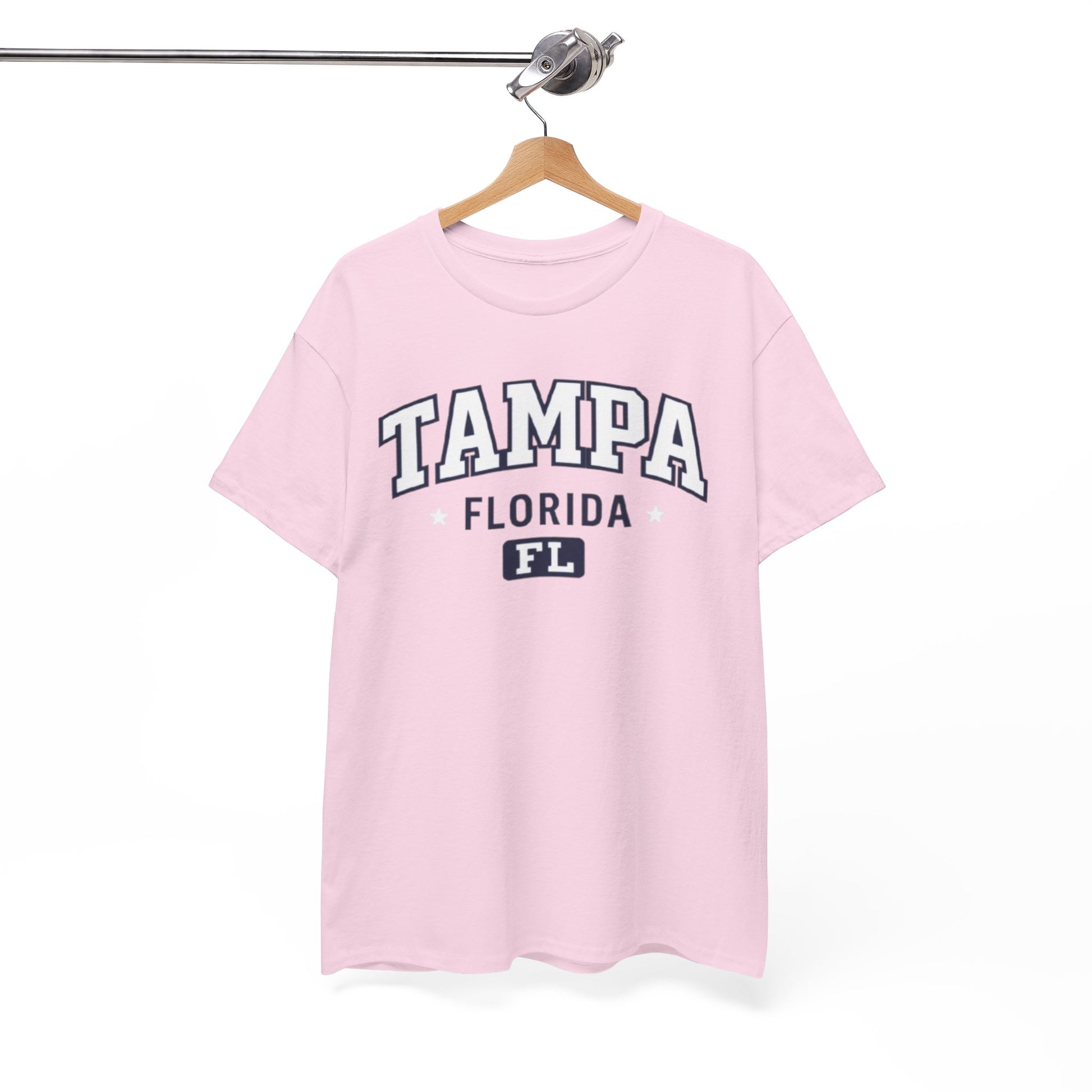 White Smoke Tampa Florida Graphic Tee — Vintage Collegiate City Shirt