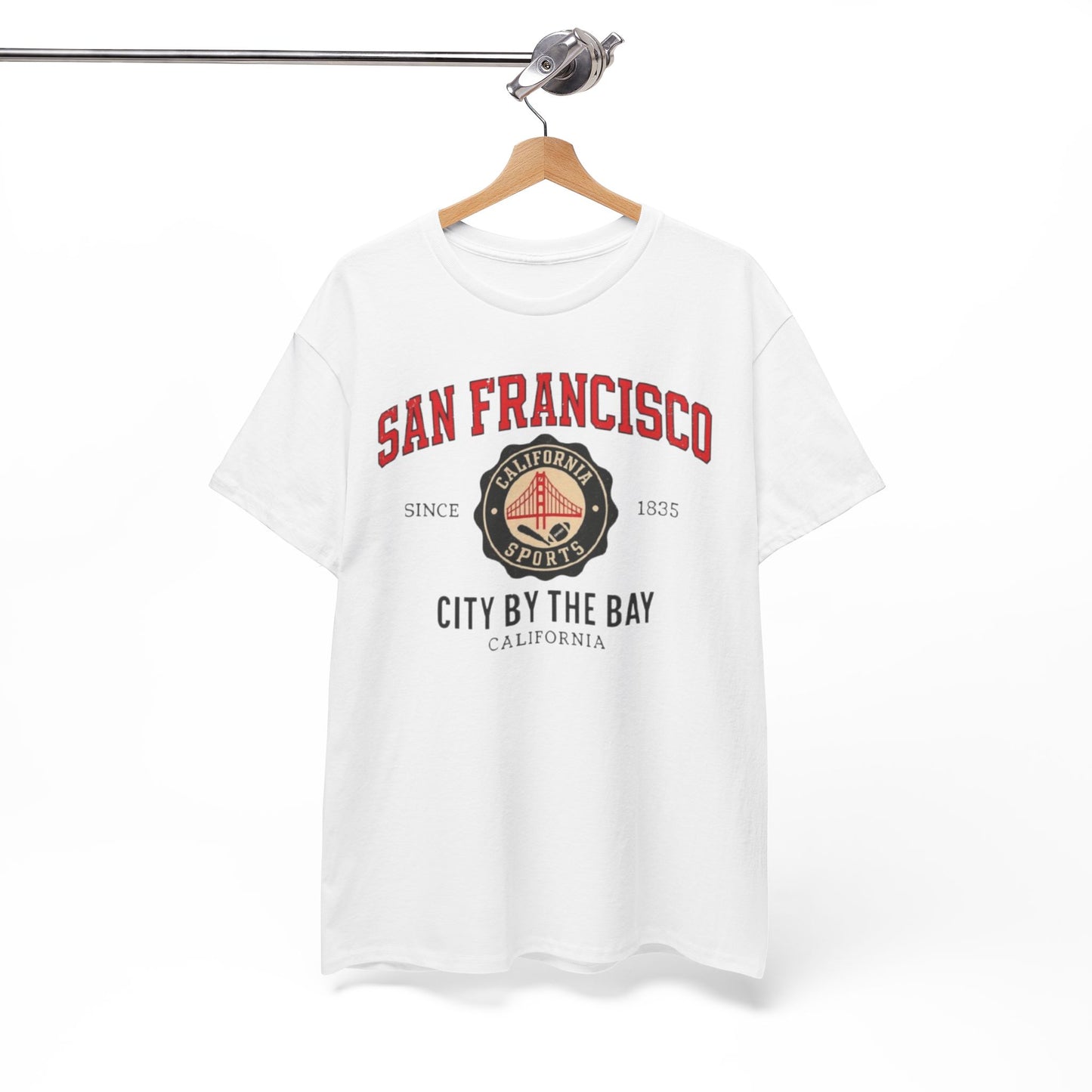 White Smoke City by the Bay San Francisco Sports Heritage T-Shirt – California Urban Graphic Tee
