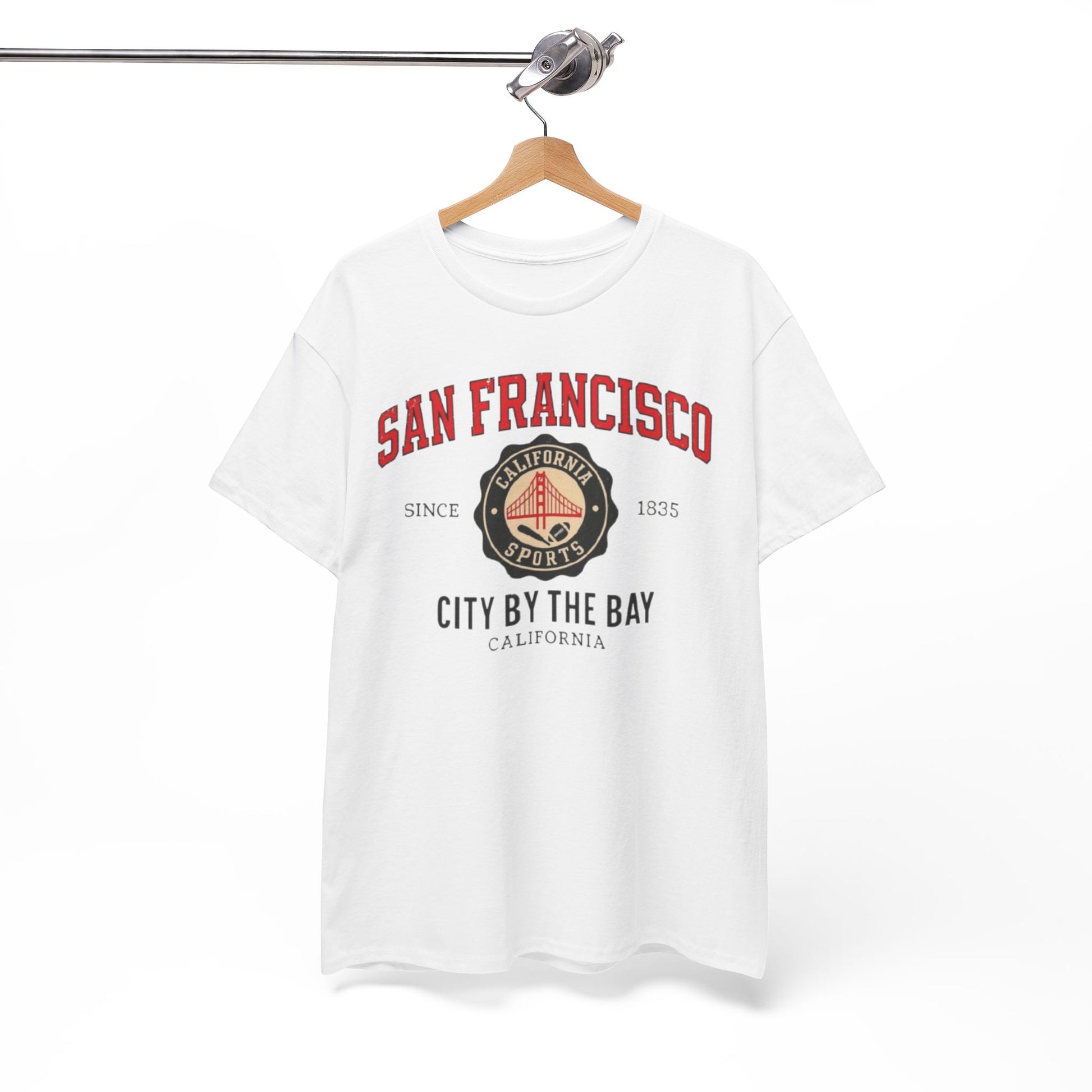 White Smoke City by the Bay San Francisco Sports Heritage T-Shirt – California Urban Graphic Tee