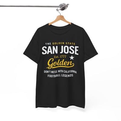 San Jose Golden State Football Tee — "Don't Mess With California" Vintage Sports T‑Shirt