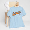 Light Blue Kansas City MO Retro Script T-Shirt - Vintage Sports Style Tee