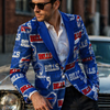 Buffalo football Flat Lapel Collar Suit Blazer