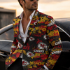 Kansas City Football Blazer Red Yellow Game Day Jacket