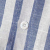 Light Gray Men's Casual Striped Long Sleeve Shirt with Turn- Collar and Buttons, Suitable for Dating, Beach, Vacation, Spring, Autumn, and Winter Seasons