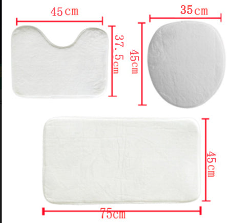 Buffalo football Four-piece Bathroom – Red Blue White Zebra Game Day Style