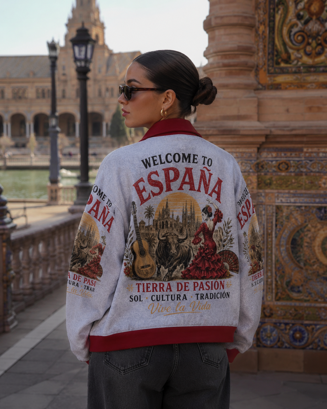Chaqueta España Vintage Streetwear  – Moda Urbana Inspirada en la Cultura Española streetwear fashion product image 5