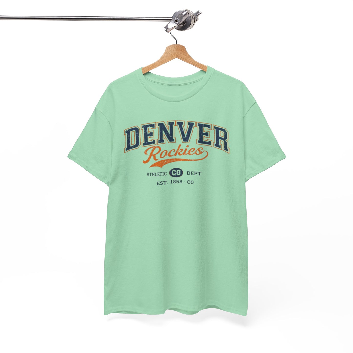 Denver Rockies Athletic Tee — Vintage Baseball Graphic T-Shirt