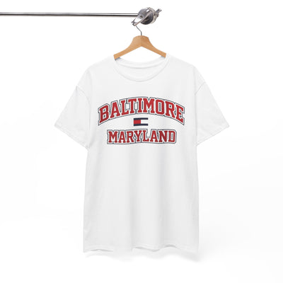 Baltimore Maryland Vintage Collegiate T-Shirt city-inspired streetwear Tee – lightweight game day shirt, game day outfit, image 1.0