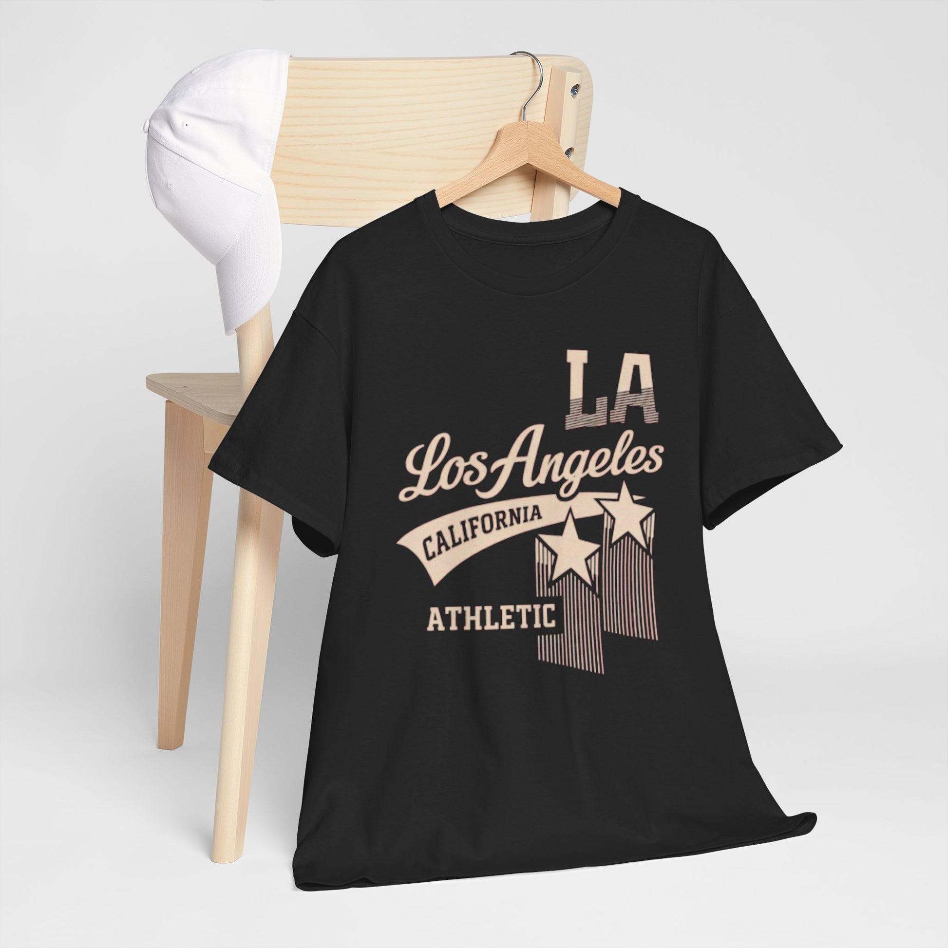 Dark Slate Gray Los Angeles Athletic Tee — LA California Vintage Stars T-Shirt