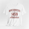 Lavender Tricou Atletism București 1459 stil universitar