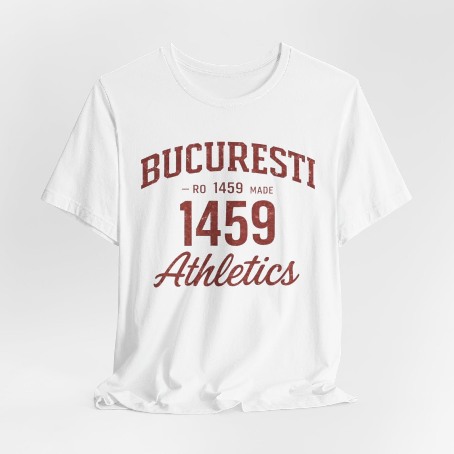 Tricou Atletism București 1459 stil universitar
