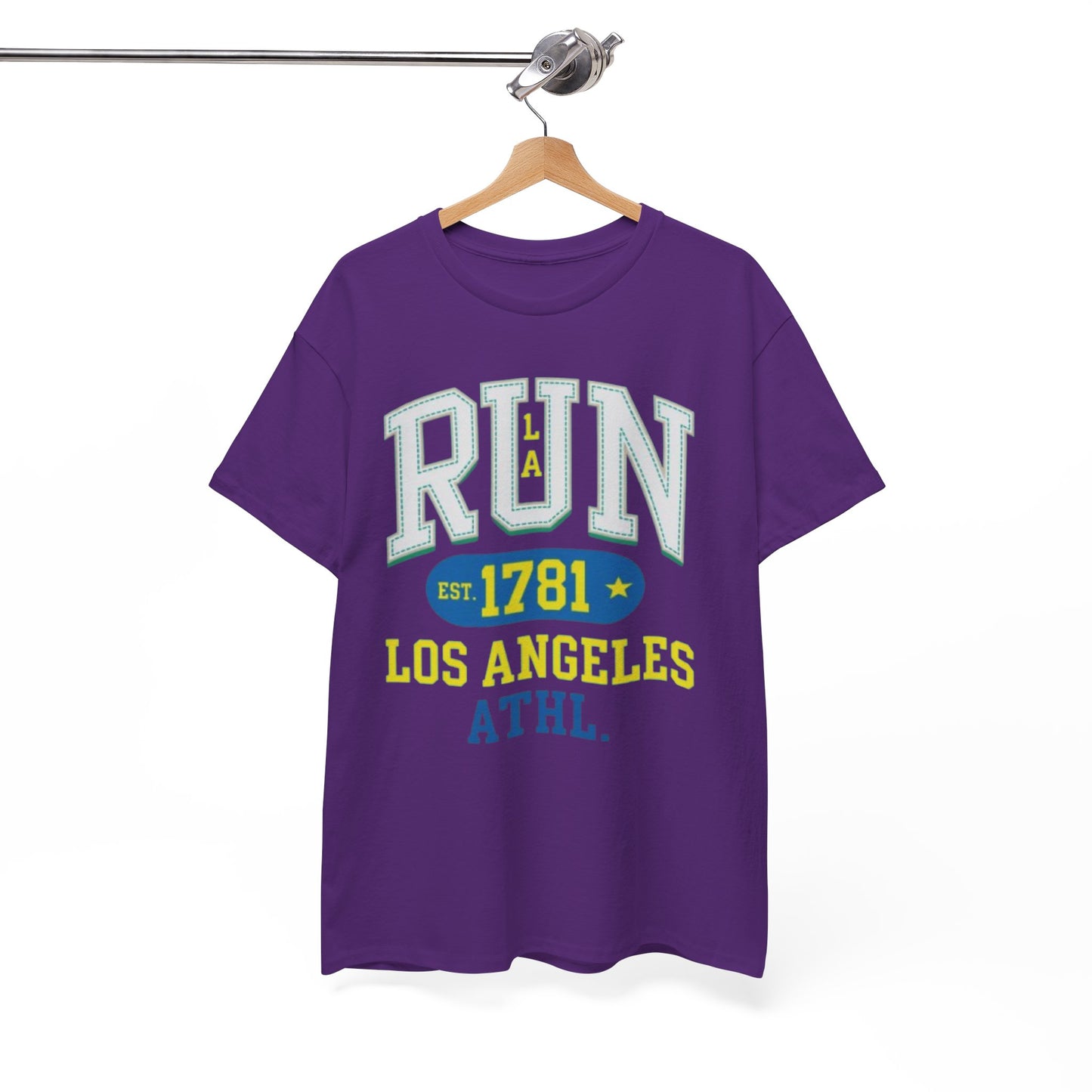 Run Los Angeles Athletic Tee — Vintage Collegiate Running Shirt (Est. 1781)