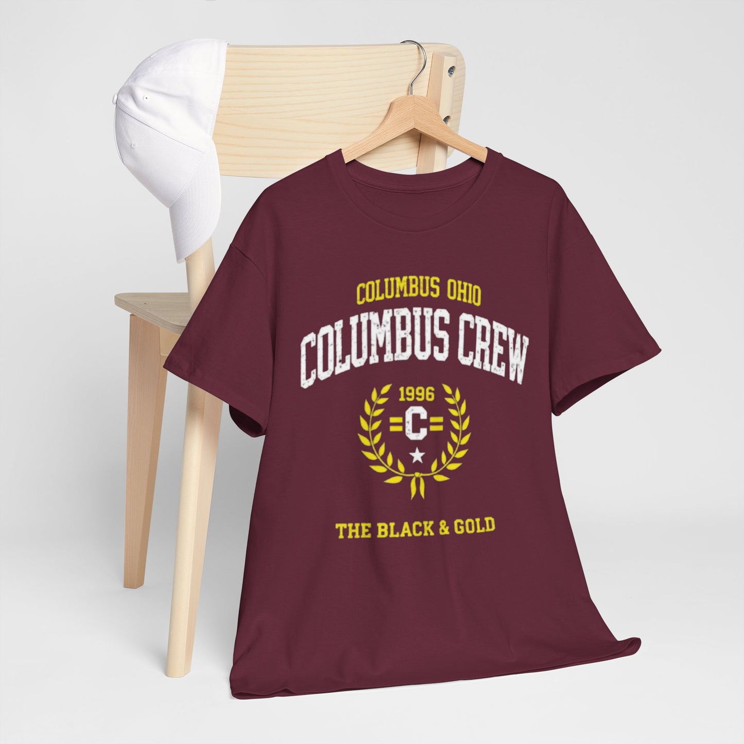 Lavender Columbus Crew 'The Black & Gold' Tee — Columbus, Ohio Soccer T-Shirt