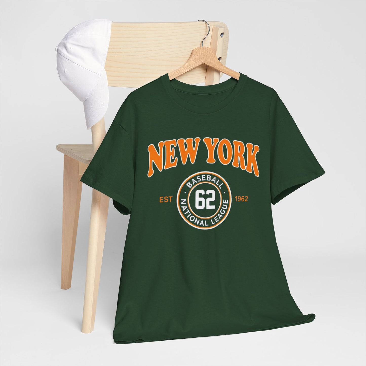 New York Baseball Tee "62" Vintage Athletic T‑Shirt