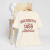 Antique White Tricou Atletism București 1459 stil universitar