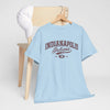 Light Blue Indianapolis Indiana Vintage College Tee Retro City Graphic T Shirt Classic Midwest Shirt