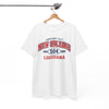White Smoke New Orleans 504 Louisiana T-Shirt — Crescent City Vintage Sports Tee