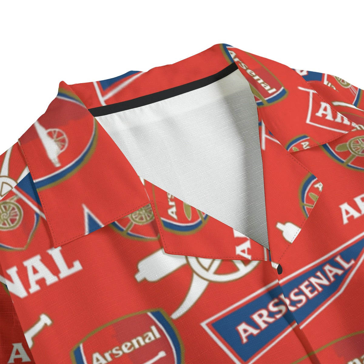 Arsenal FC Faux Linen Hawaiian Shirt