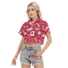 Wisconsin Madison Badgers Women's Cropped Shirt - Badgers football tee varsity sportswear product image 3.0
