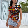 Kansas City Chiefs Women's Slim-Fit T-shirt red gold football outfit image 1.0