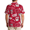Wisconsin Madison Badgers Men's Hawaiian Shirt|150GSM - Badgers football tee varsity sportswear product image 2.0