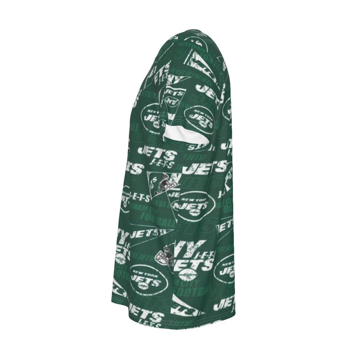 new-york-jets-short-sleeve-t-shirt green white football outfit front view
