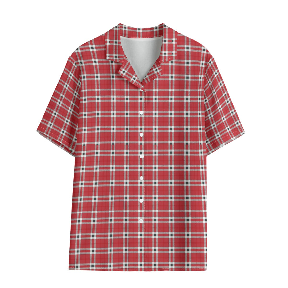 georgia bulldogs tartan plaid oversized button up women shirt women's hawaii shirt | rayon women tartan plaid game day fashion