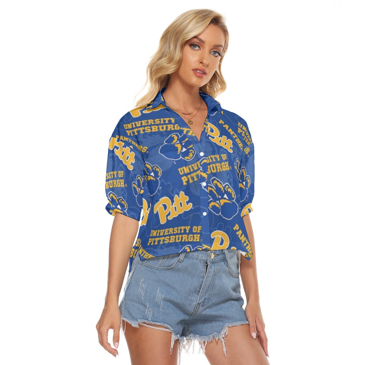 Pittsburgh Panthers Women's V-neck Shirts
