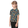 jacksonville-jaguars-kids-t-shirt teal black football side view modern fit
