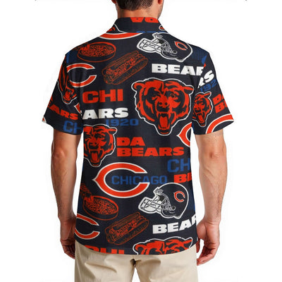 Chicago Bears Men's Hawaiian Shirt|150GSM