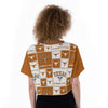 Texas at Austin - Longhorns Cropped T-Shirt White varsity sports apparel