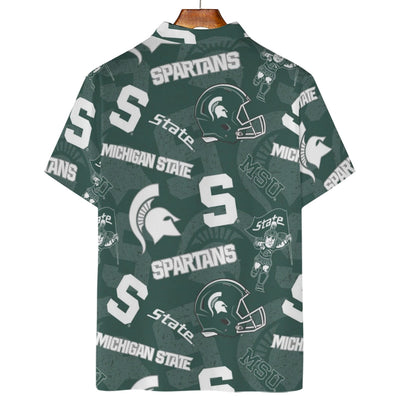 Michigan State Spartans Polo Shirt | 180GSM - Big Ten football apparel varsity sportswear product image 2.0