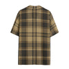 central florida knights tartan plaid black gold women's hawaii shirt | rayon women tartan plaid game day shirt
