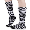 Las Vegas Raiders Zebra Long Socks – breathable comfort wear, fan gear, image 1.0