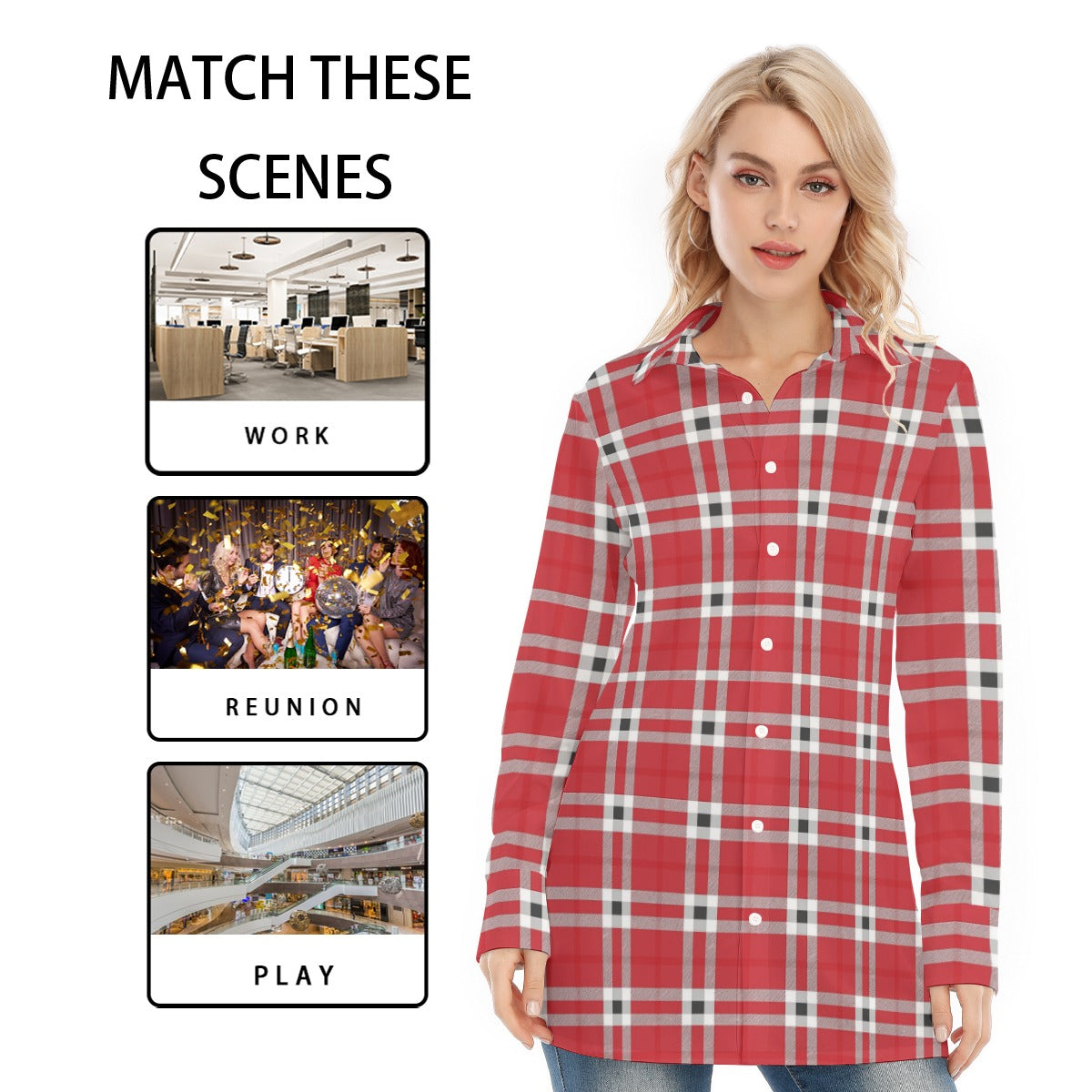 college tartan plaid women shirt women tartan plaid game day fashion