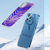 Light Steel Blue iPhone 14 15 Series Mobile Phone Case | TPU – Red Blue White Zebra Game Day Style