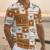 Texas at Austin - Longhorns Men's Polo Shirt – casual fan outfit, football shirt, image 1.0