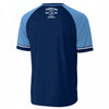Tampa Bay Navy Baseball Jersey – TB Club Vintage Game Day Streetwear Shirt with Sky Blue Sleeves