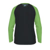Dark Slate Gray Charlotte NC Black Green Long Sleeve Shirt – Modern Varsity North Carolina Raglan